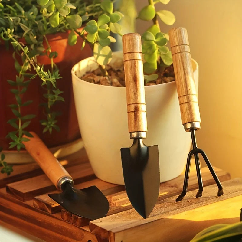 Garden Tool Set Mini Gardening Kit with Rake, Trowel and Shovel