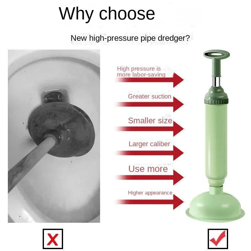 High Pressure Drain Cleaner Toilet Plunger